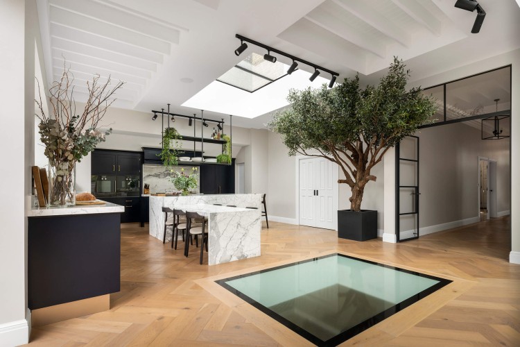 artificial olive tree in home